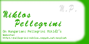 miklos pellegrini business card